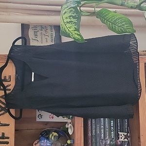 Torrid Zig Zag Black Keyhole Tank Blouse Size 1 1X 14-16 NWT